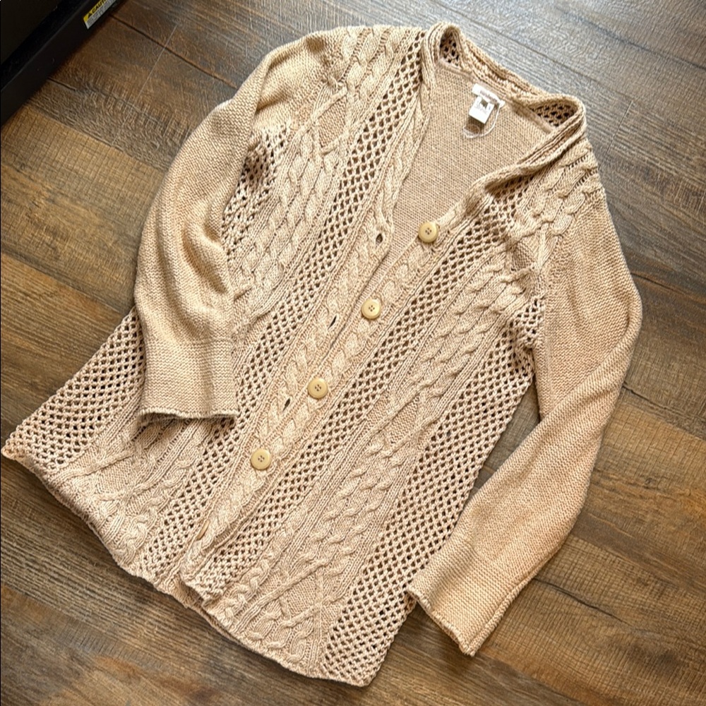 Sundance Women's Beige Knit Sweater medium